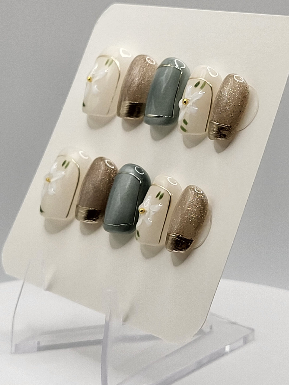 Sage Bloom Press-On Nails