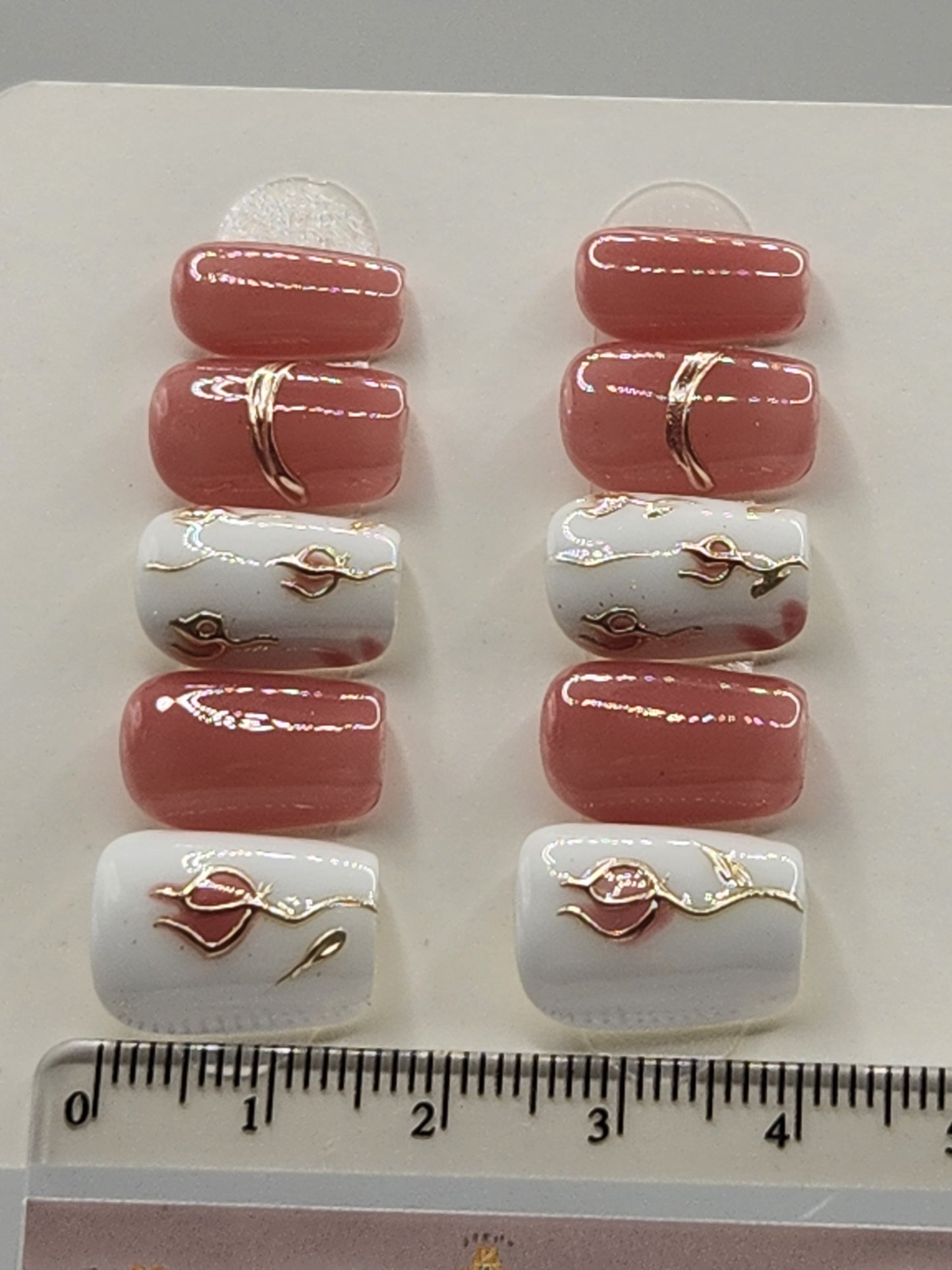 Tulip Blush | Short Coffin Press-On Nails